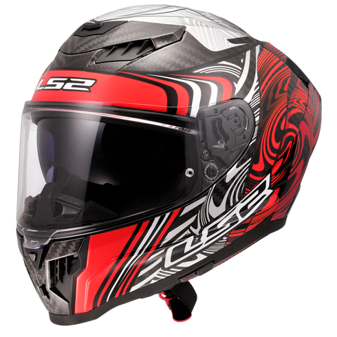 LS2 FF807 Dragon Enthum Motorcycle Helmet - Red